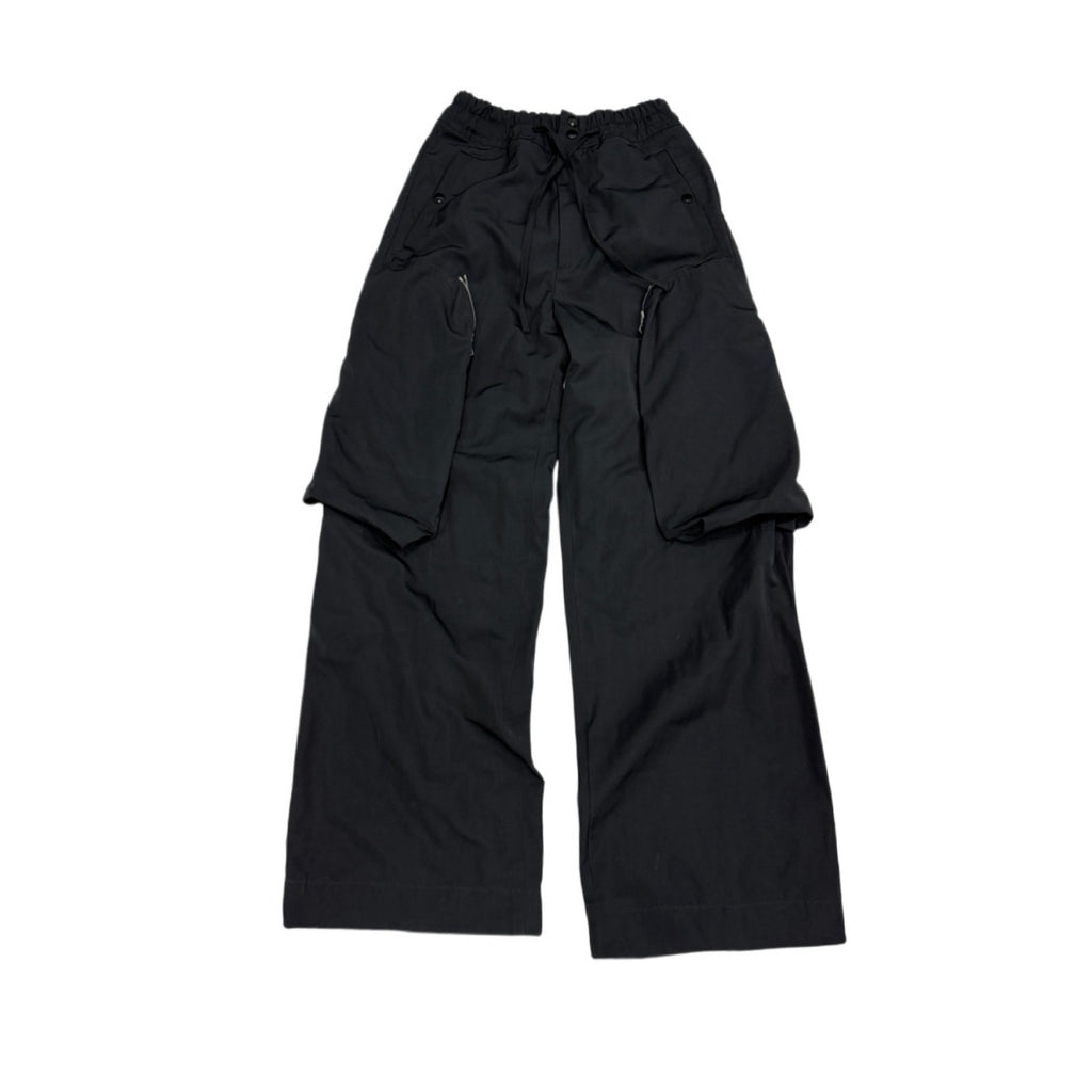 Dries Van Noten DVN Men's Spring And Summer Three-dimensional Cutting 3d Large Pockets Zipper Drawstring Nylon Work Pants Loose Straight Wide-leg Pants Casual Pants Ngvp #2469