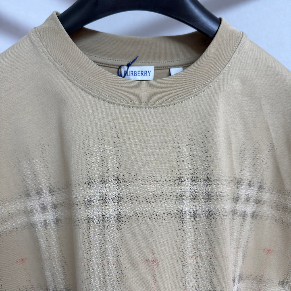 Burberry Men's Gradient Check Cotton T-shirt #335879