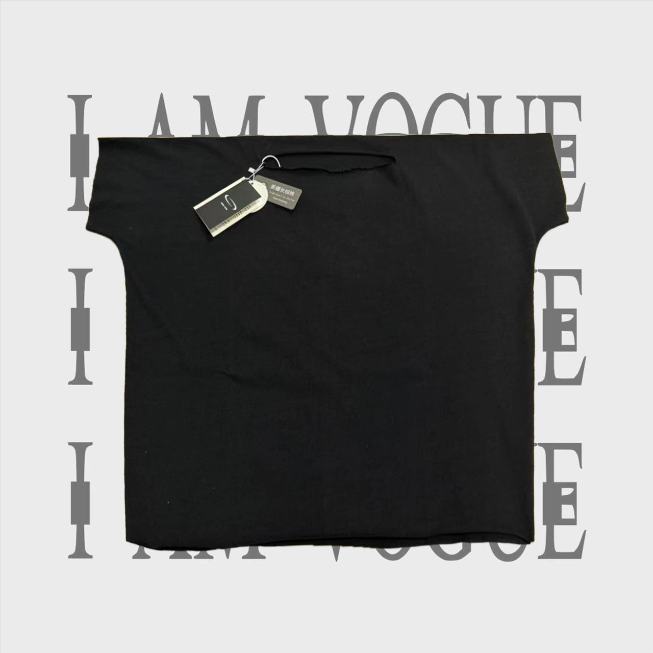 Opium Yvl Style Playboicarti Black Canvas os Fit Loose Solid Color Vest tee Men's Spring/Summer Fashion Trend High Street T-Shirt Ngvp #2411