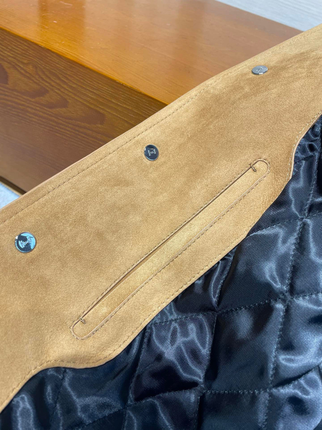 Berluti Suede Leather Patchwork Varsity Jacket #96481