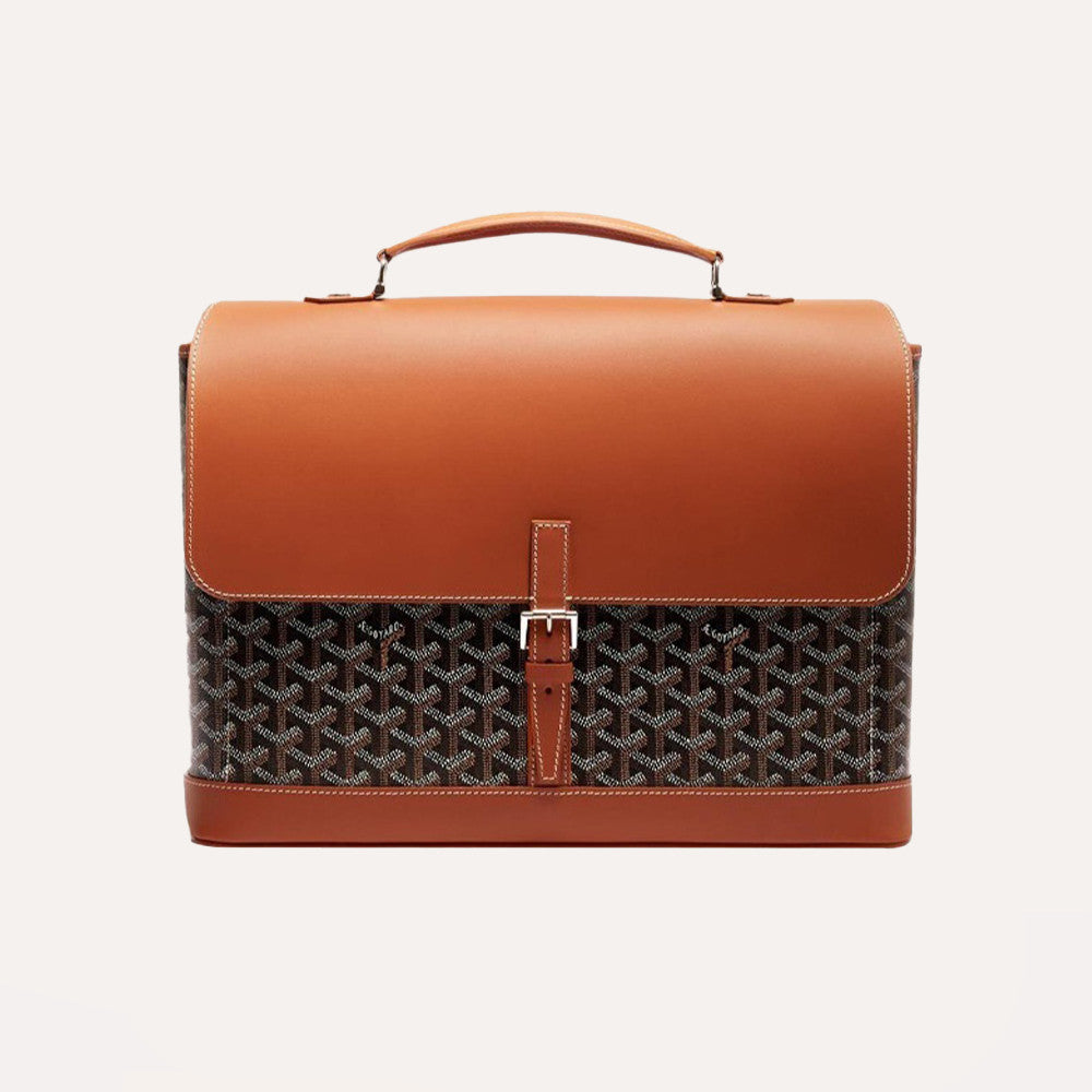 Goyard Citadin Messenger Bag Tote Briefcase With Detachable Shoulder Strap Box Smooth Calfskin Goyardine Cotton-linen Canvas Bag Bags #196799