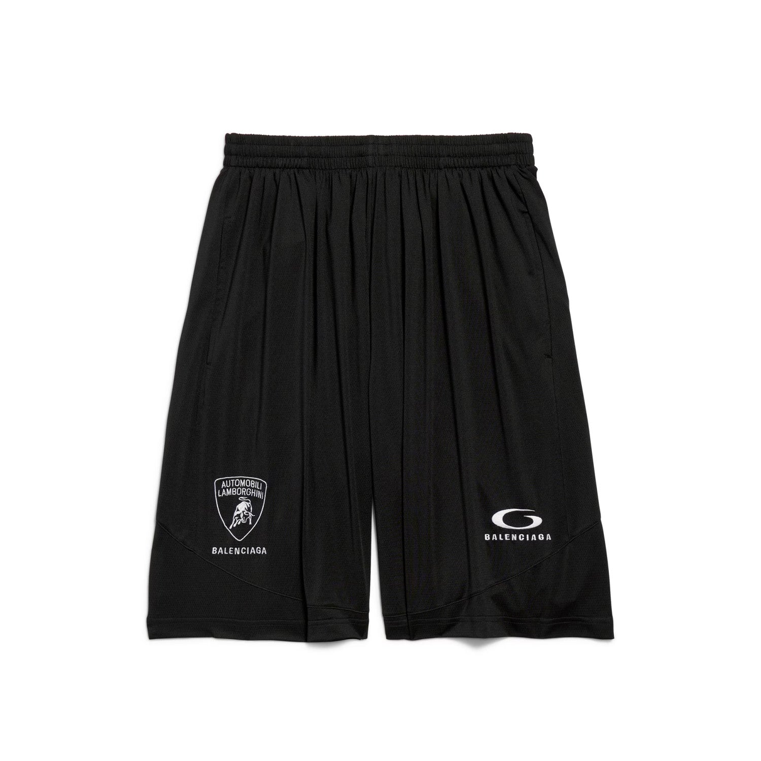 Balenciaga I Automobili Lamborghini Oversized Soccer Men's Summer Short Sleeved T-shirt In Black Mesh Jersey Casual Shorts Set Suit #77457