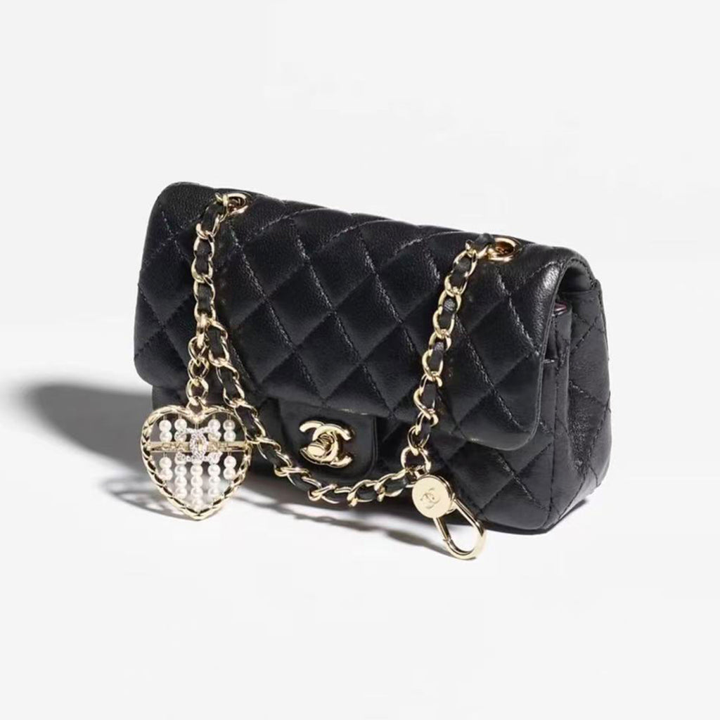 Chanel Mini Cf Pendant Classic Color Keyring Bag Accessory Fashionable Exquisite Elegant Waist Bag Card Holder Bags #82142A