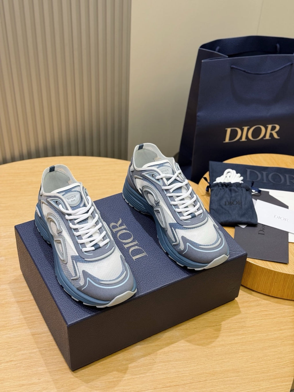 DIOR B30 Countdown Tech Sneaker Semi-Transparent N3O Nylon Technical Fabric and Rubber #381134