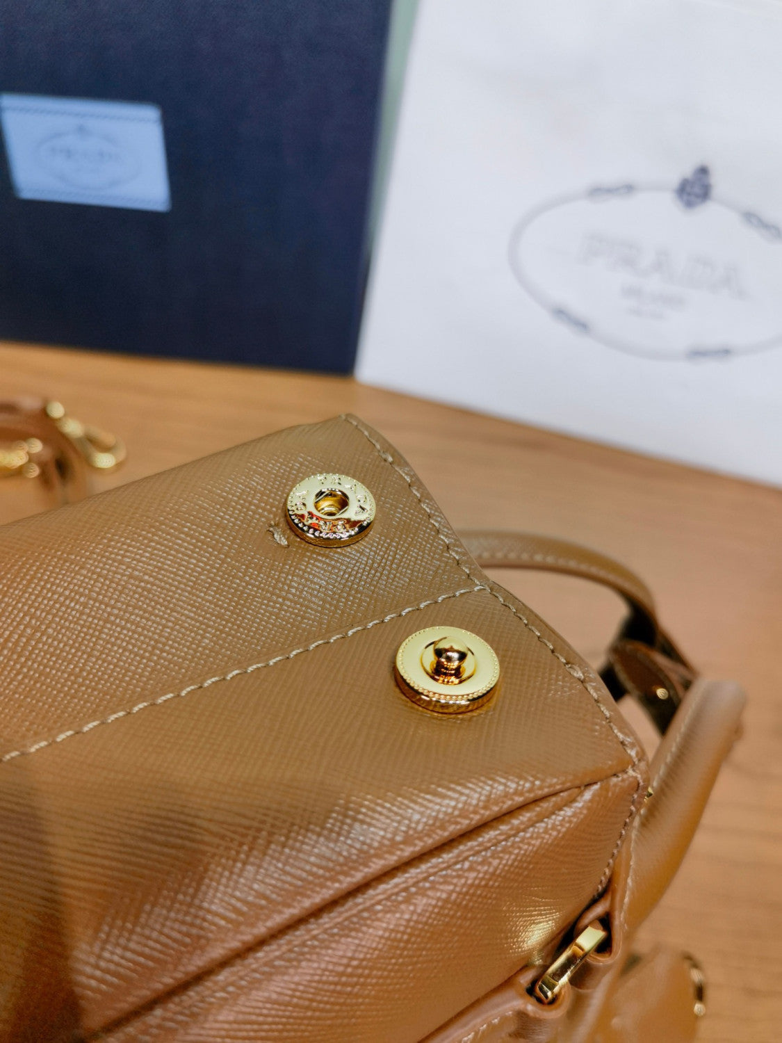 Prada Caramel Prada Galleria Mini Saffiano Leather Bag #333995