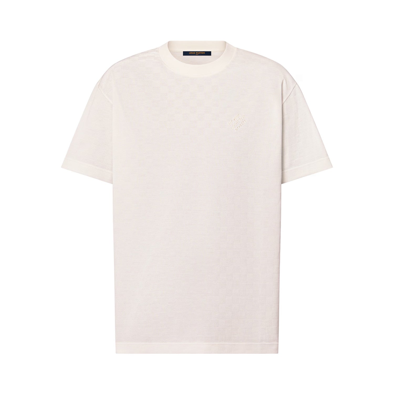 Louis Vuitton Men's Summer Solid Color Letter Logo Round Neck Cotton Short Sleeve T-Shirt #75784