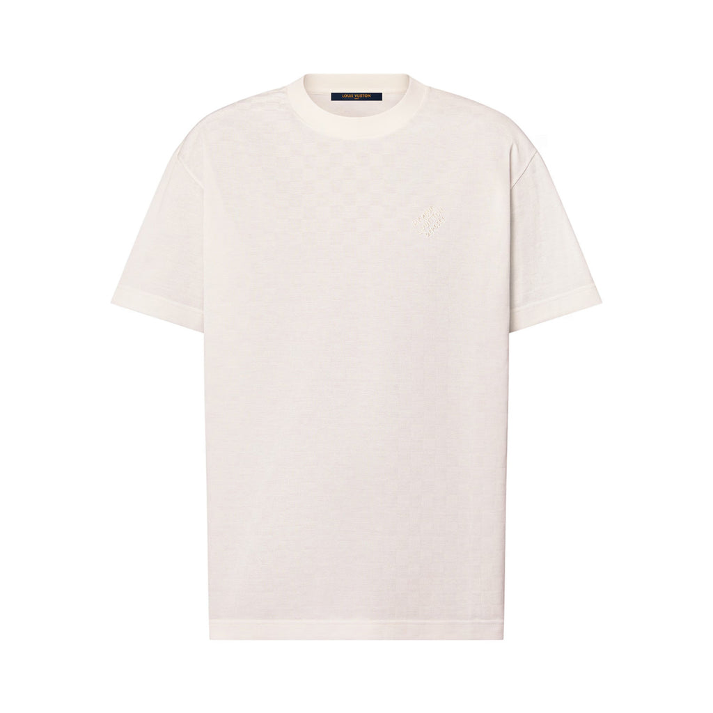 Louis Vuitton Men's Summer Solid Color Letter Logo Round Neck Cotton Short Sleeve T-Shirt #76428