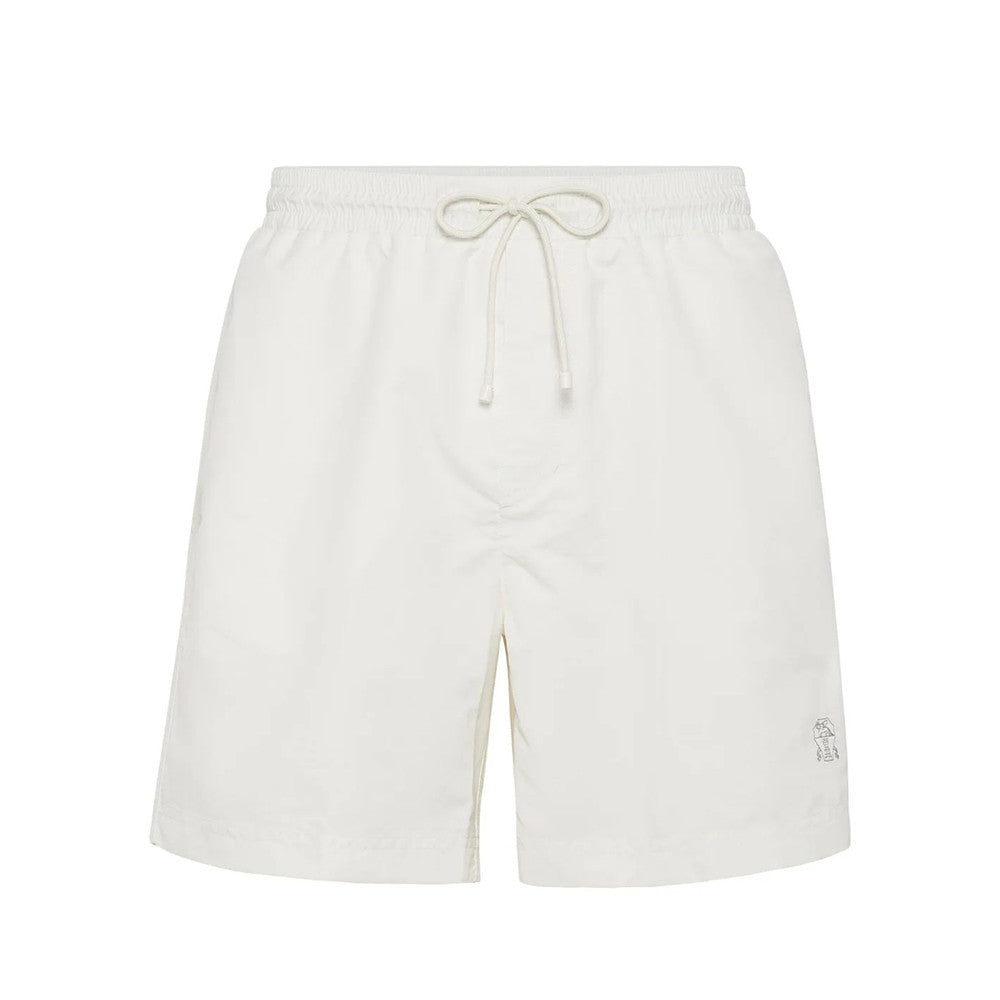 Brunello Cucinelli Men's Spring/Summer Fashion Solid Color Lace Up Casual Fit Swim Shorts Ngvp #8335