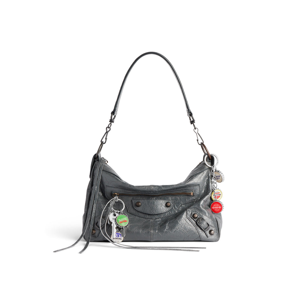 Balenciaga LE CITY MOTO Men's And Women's Fashion Classic Solid Color Zipper Closure Leather Adjustable Strap Shoulder Bag Crossbody Bag Motorcycle Bag Bags 8461882AB6Z1251 #79567
