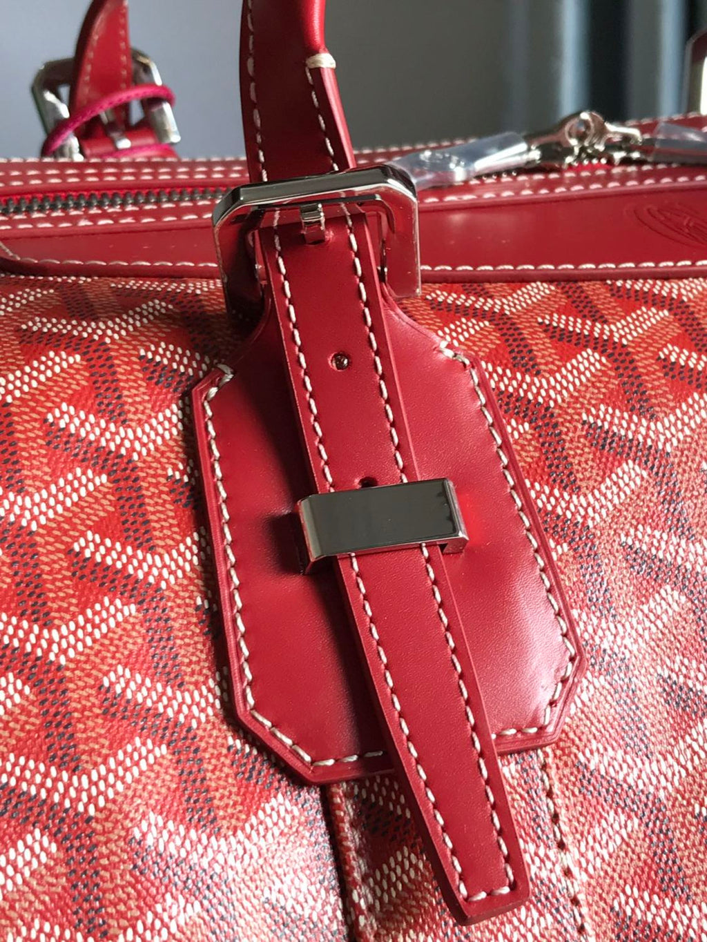 GOYARD Bowling45 Men's And Women's Fashion Classic All-over Print Zipper Closure Canvas Leather Oversized Travel Bag Bags BOWLIN045TY33CL33P #78364