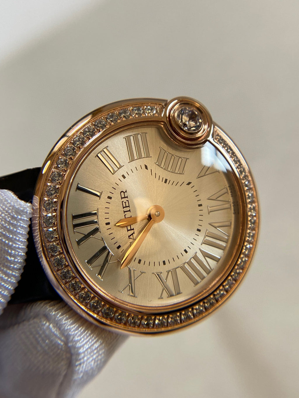 Cartier Black Strap Decorative Watch #21921