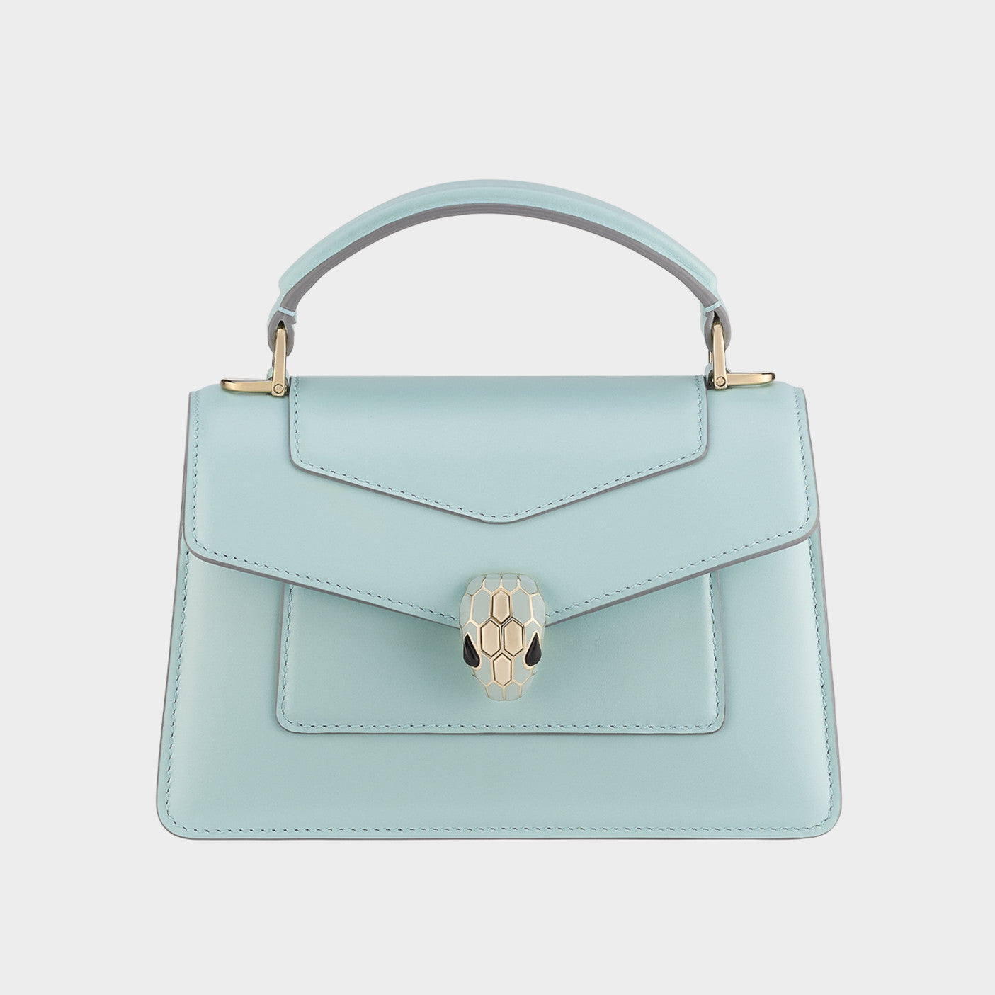 Bvlgari Women's Serpenti Forever Series Fashion Solid Color Mini Top Handle Bags Leather Bags #71971