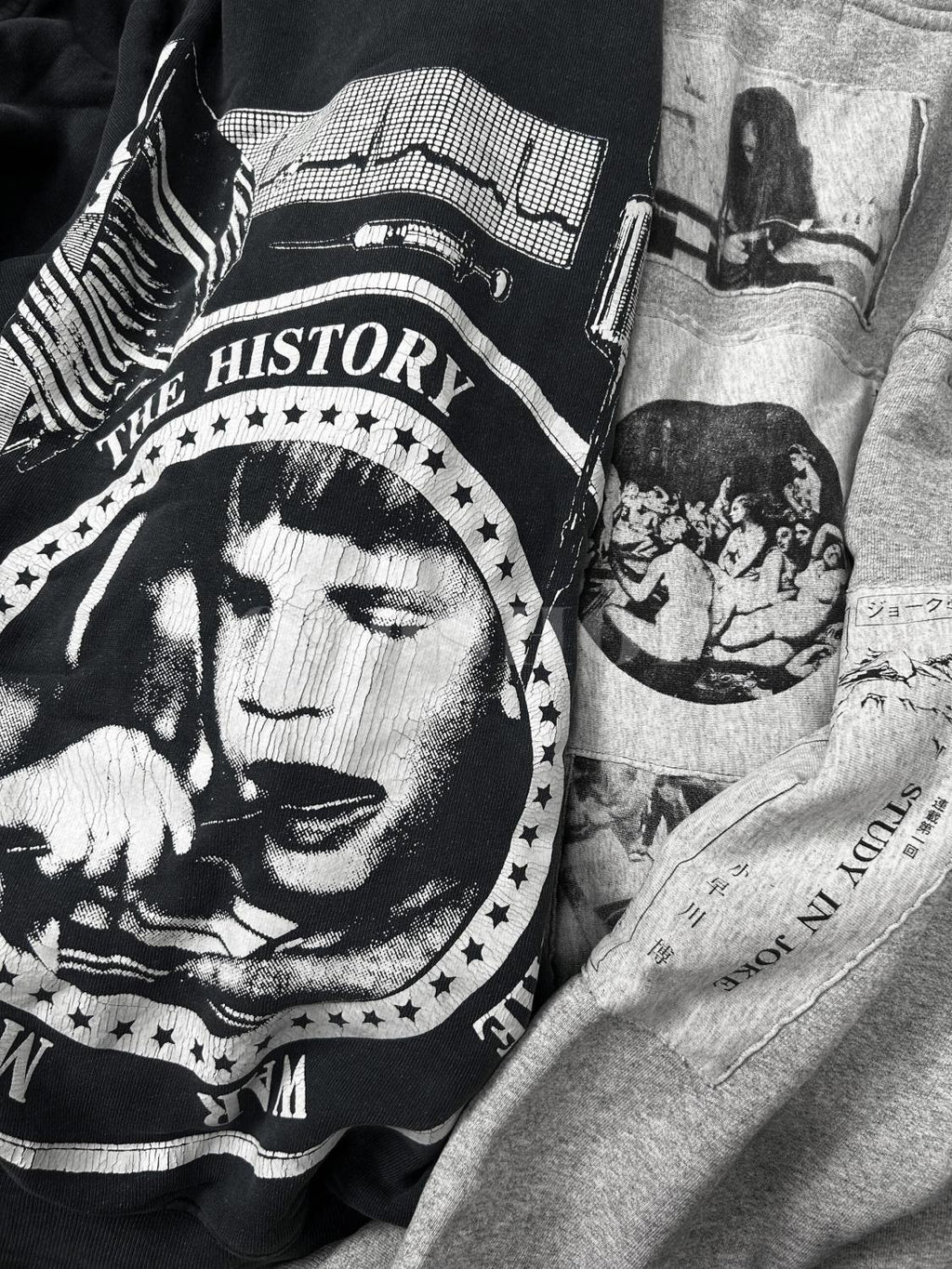 Enfants Riches Deprimes  My Role in the Histort of  War  Washed Distressed Hooded Sweatshirt #333687