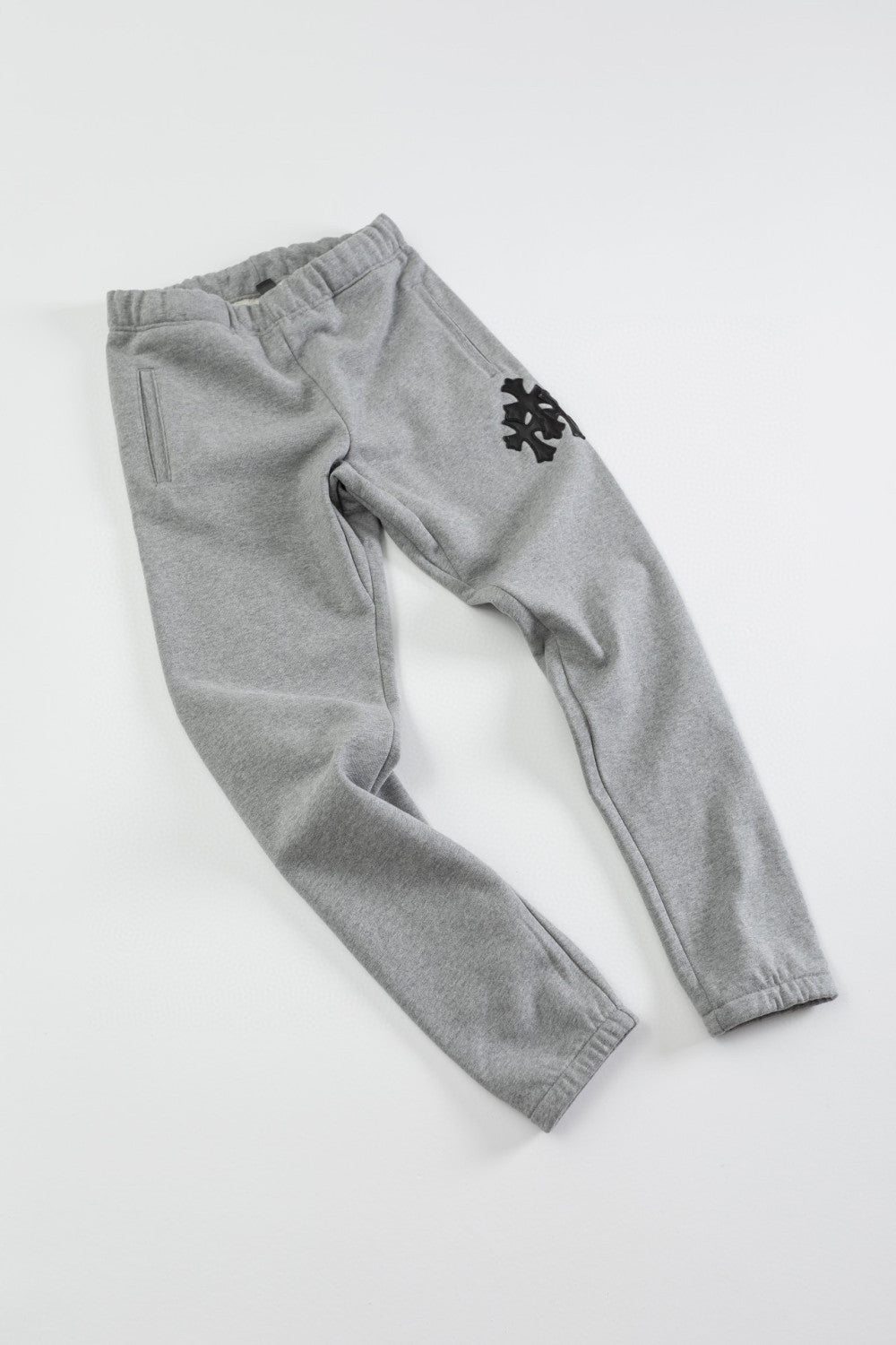 Chrome Hearts Hooded Sweatshirt Pullover Sweatpants Set Suit Grey #96679