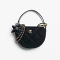 Chanel Chain Handbag Velvet Texture #333647
