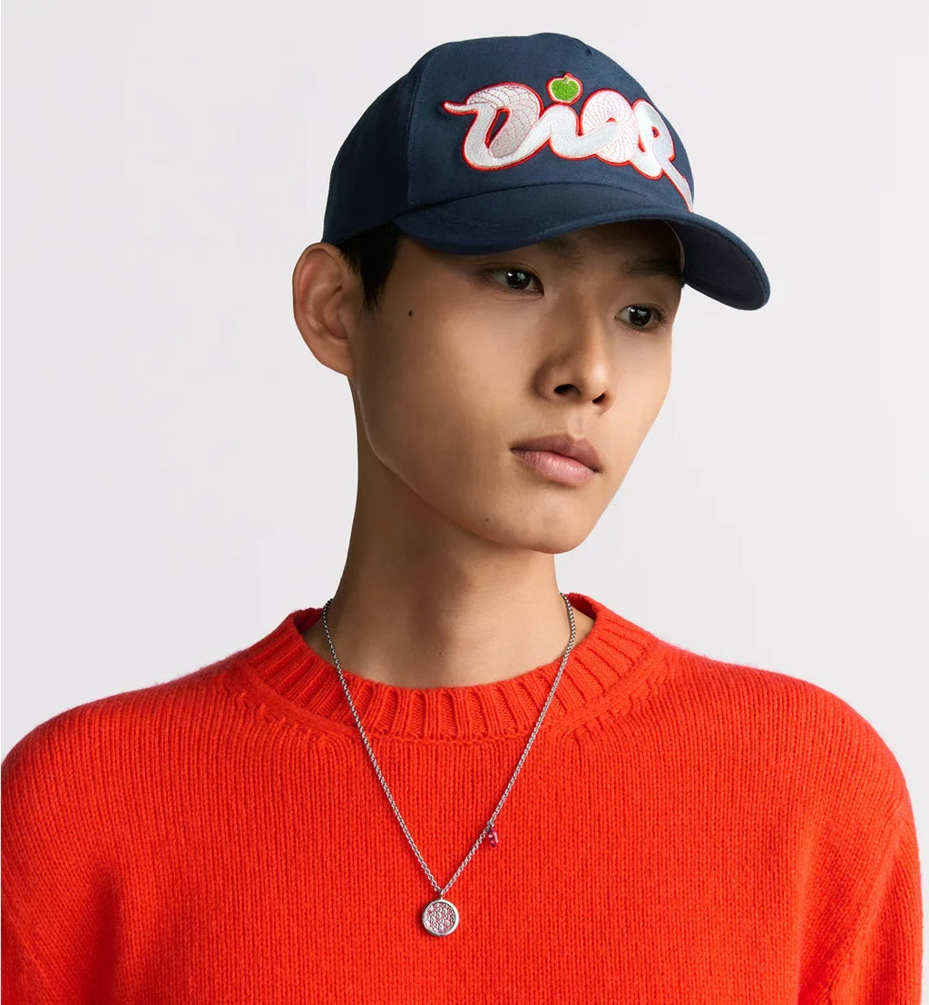 Dior Men's Dior And Kaws Sweater Spring. Fall And Winter Embroidered Crew Neck Gradient Long Sleeve Sweater #71836