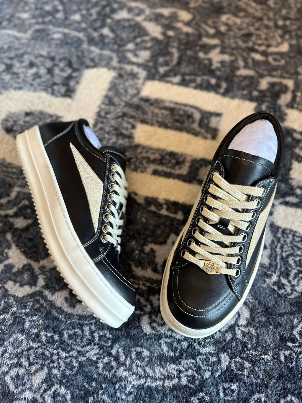Rick Owens x Chrome Hearts Low Top Casual Shoes #336915