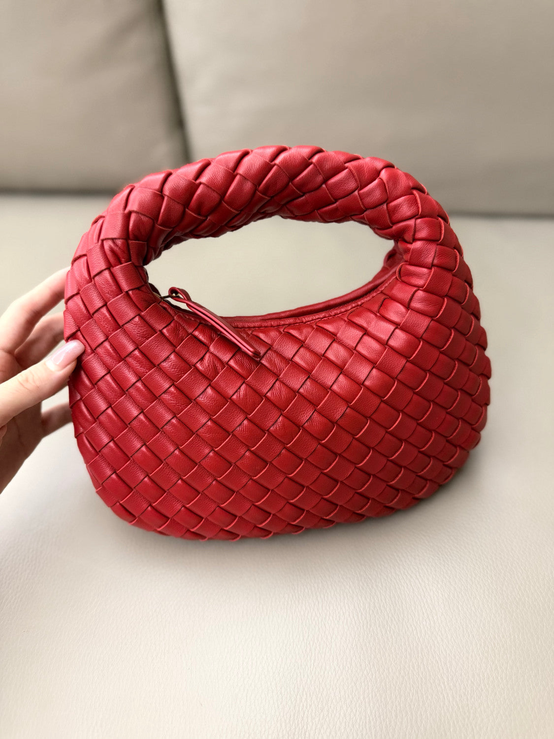 Bottega Veneta Mini Veneta Handbag Intrecciato-woven Fashionable Clutch Bag Solid Colour 867031V66V07258 #197545