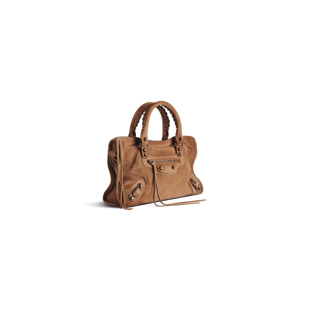 Balenciaga Women's Le City Medium Handbag Solid Color Woven Handle Leather Crossbody Shoulder Bag Bags 8114422AB2A2533 #81497