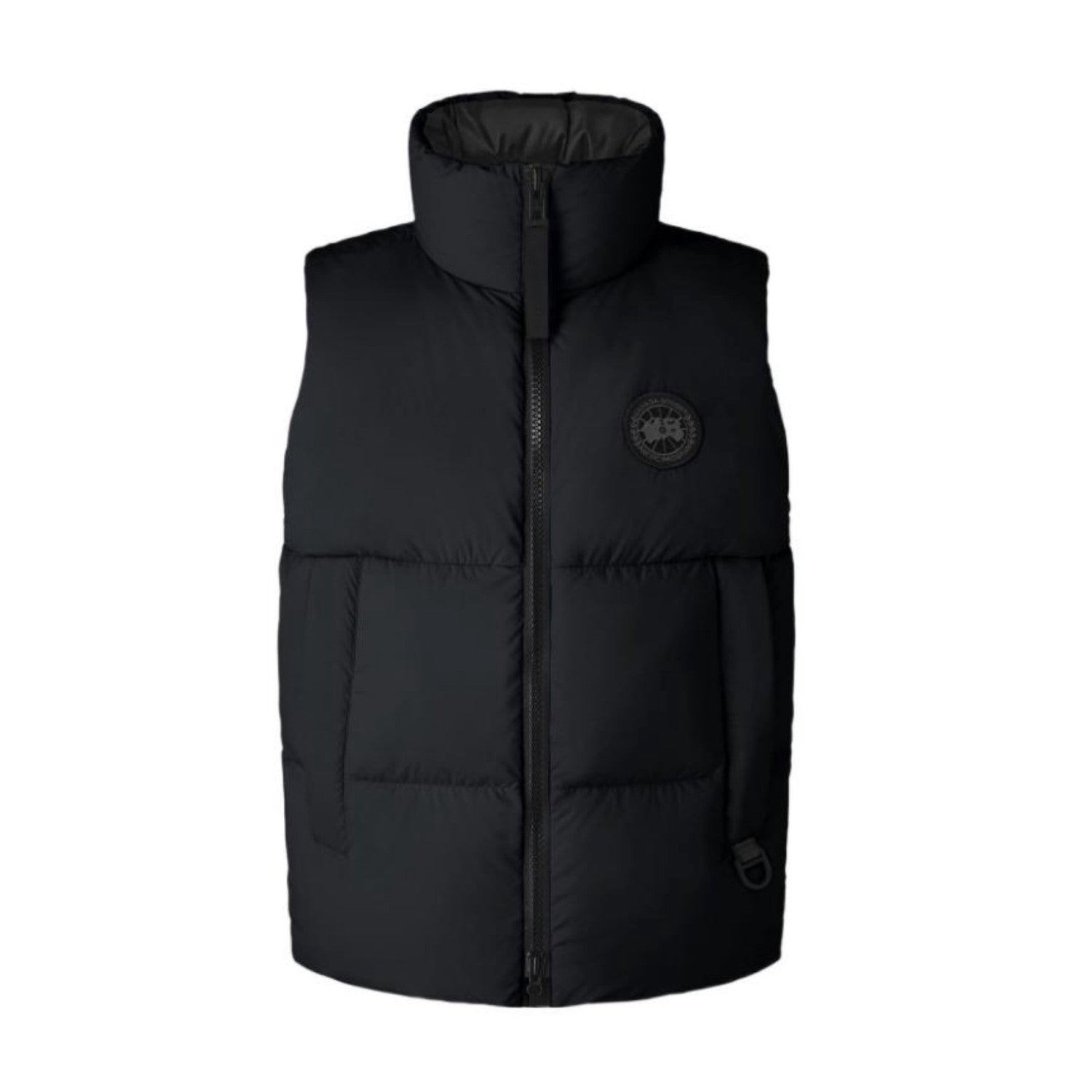 Canada Goose Men's Autumn and Winter Solid Color Logo Label Standing Collar Down Zipper Vest Jacket #73692