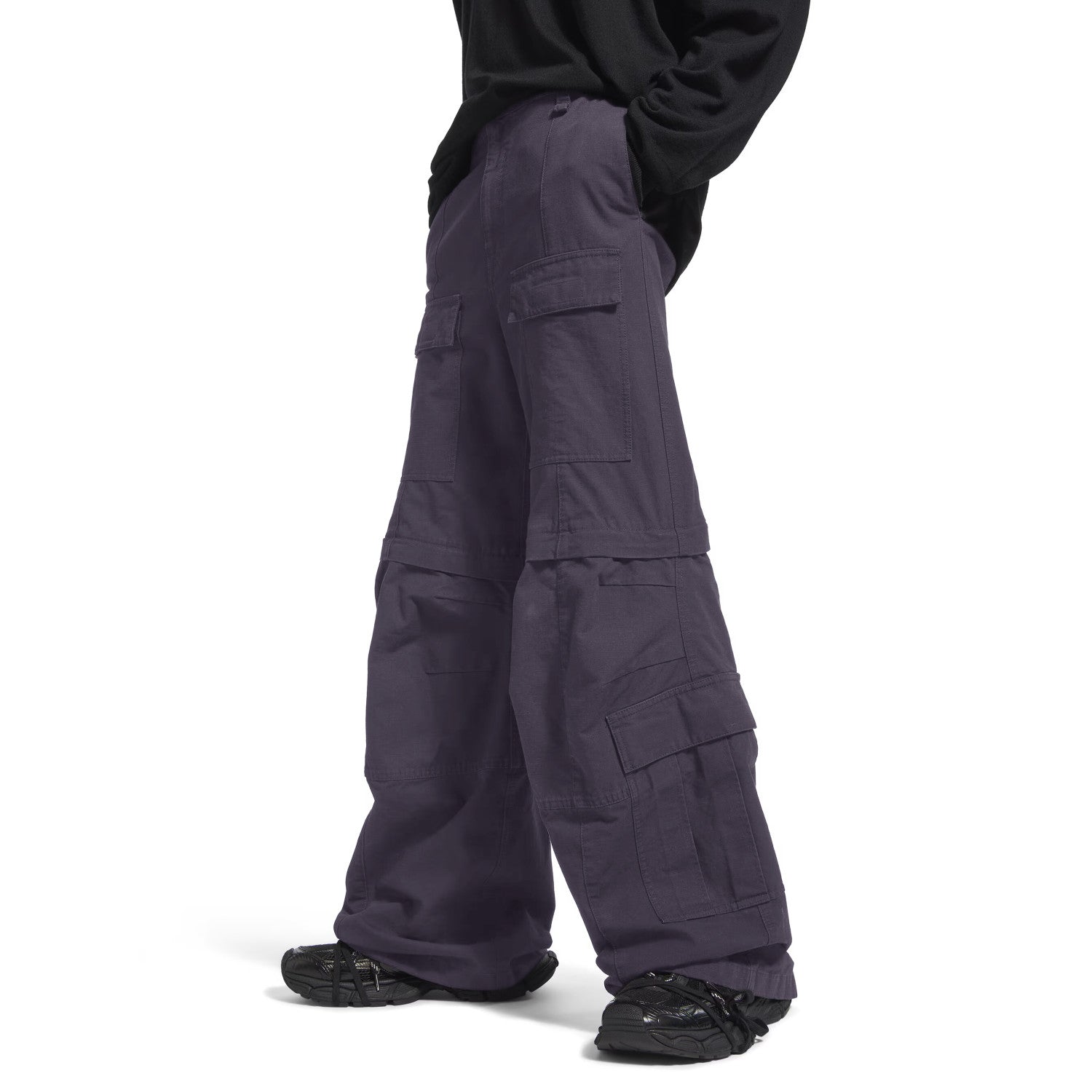 Balenciaga Men's High Street All Season Large Cargo Cotton Mid Waist Zipper Pocket Fit Work Pants Ngvp #9712