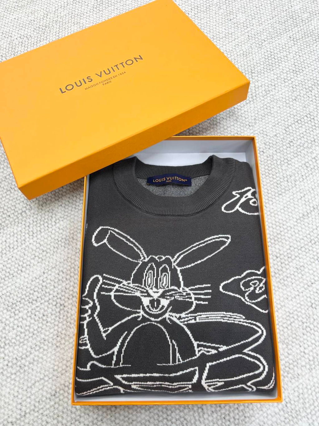 Louis Vuitton LV Rabbit Cartoon Knitted Sweater #334961