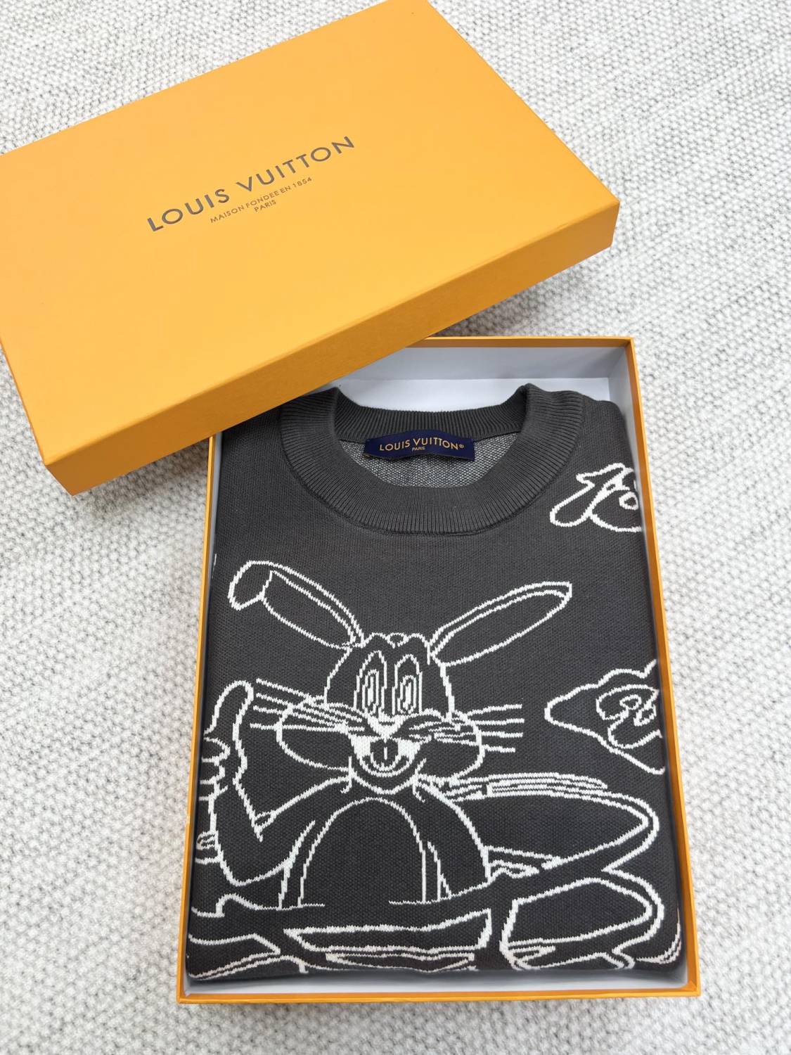 Louis Vuitton LV Rabbit Cartoon Knitted Sweater #334961