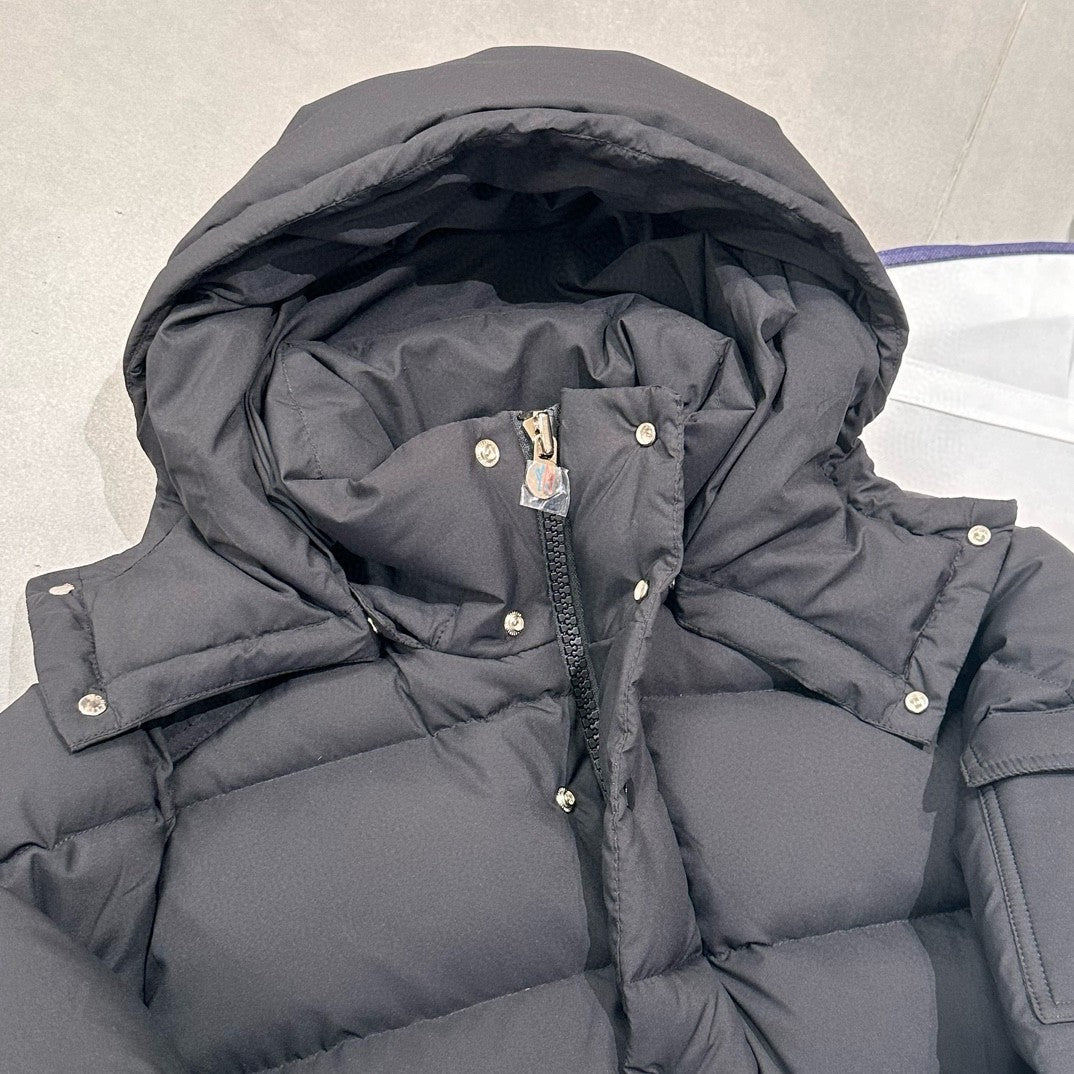 Moncler Men's Winter Solid Color Hooded Zipper Long Sleeve Puffer Down Jacket #73863