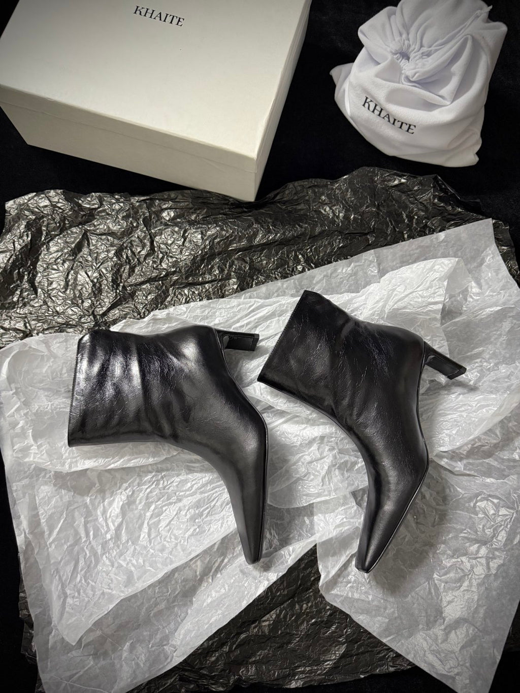 Khaite Ona Ankle Boot  Women's Fashionable Autumn/winter Mid-calf Boots Stylish Fashionable And Sexy Snake-print Short Shoes #2171