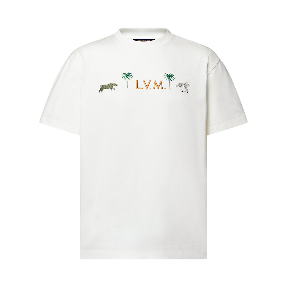 Louis Vuitton LV x The Darjeeling Limited Embroidered Short-Sleeved Crewneck #336997
