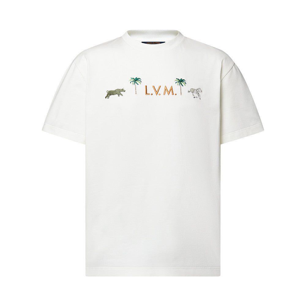 Louis Vuitton LV x The Darjeeling Limited Embroidered Short-Sleeved Crewneck #336997