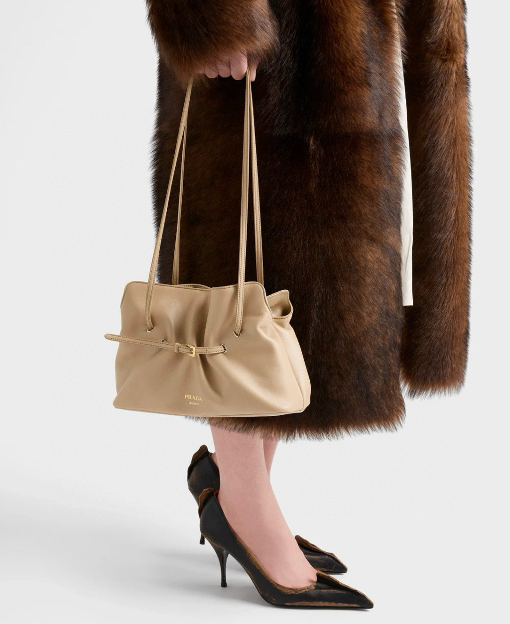 Prada Women's New 2025 Lambskin leather Cloud bag #193164