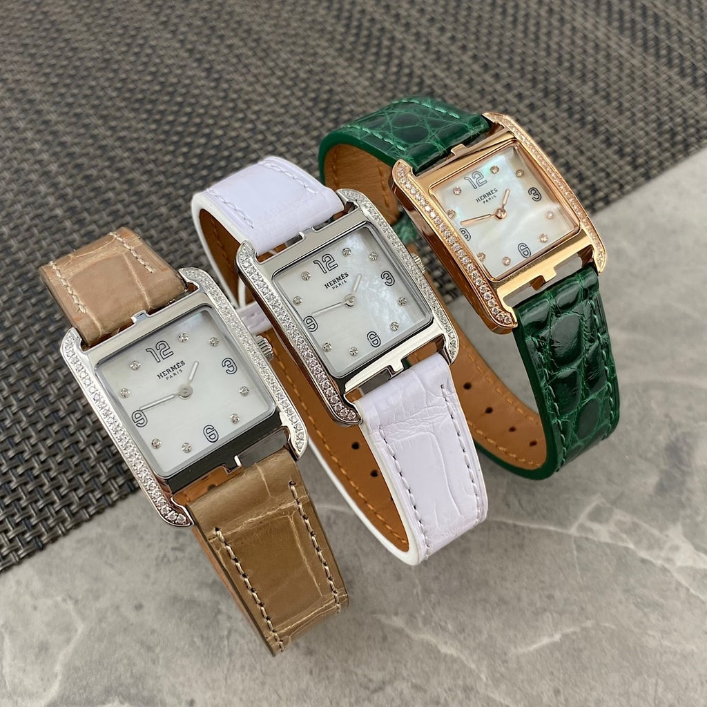 Hermes Cape Cod Women's Fashion Classic Minimalist Quartz Movement Genuine Leather Strap Watch Accessories #78528