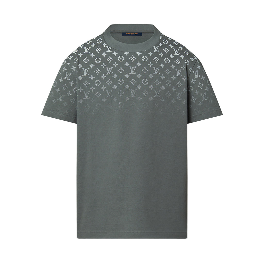 Louis Vuitton Men's Summer Gradient Cotton Round Neck Short Sleeve T-Shirt #97231