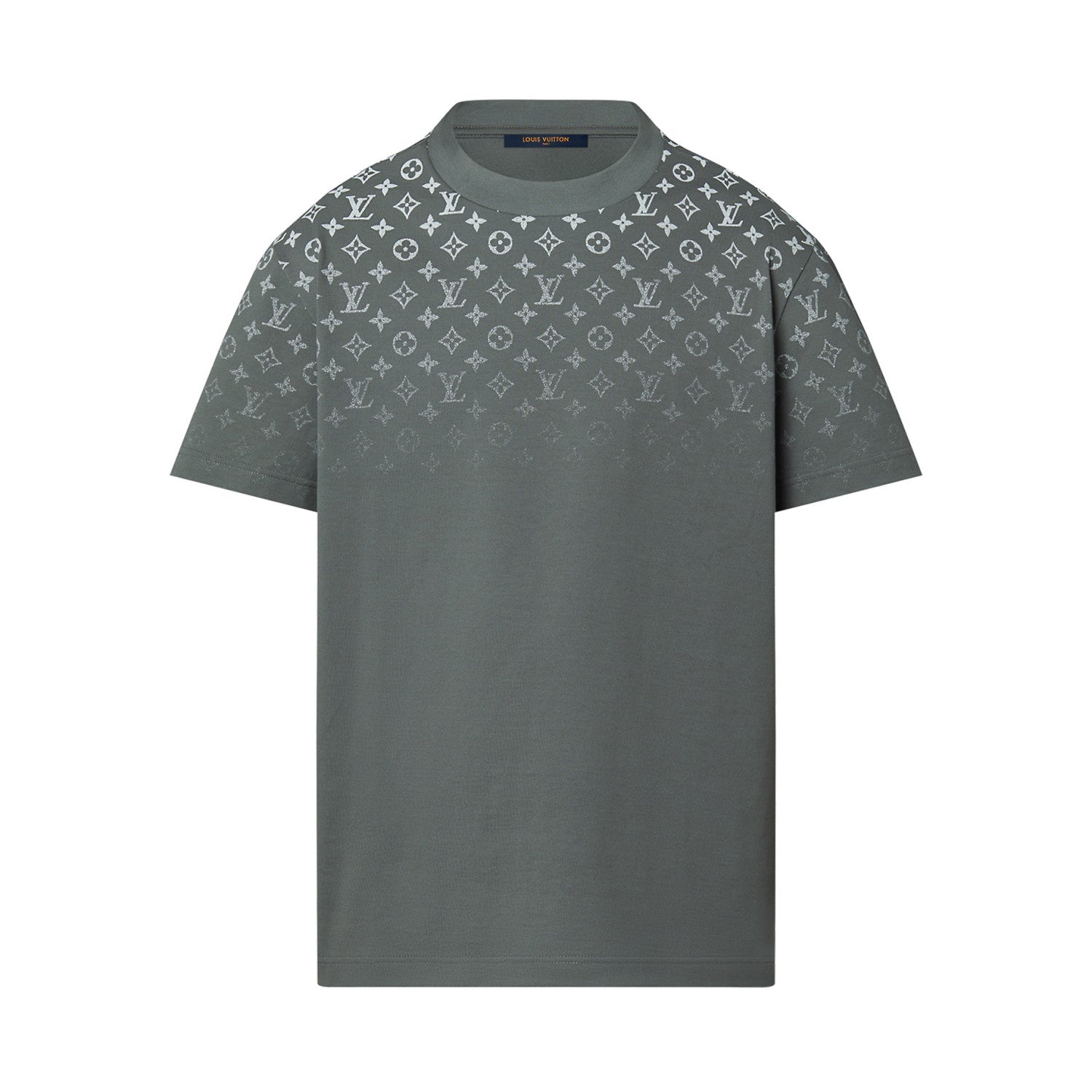 Louis Vuitton Men's Summer Gradient Cotton Round Neck Short Sleeve T-Shirt #97231