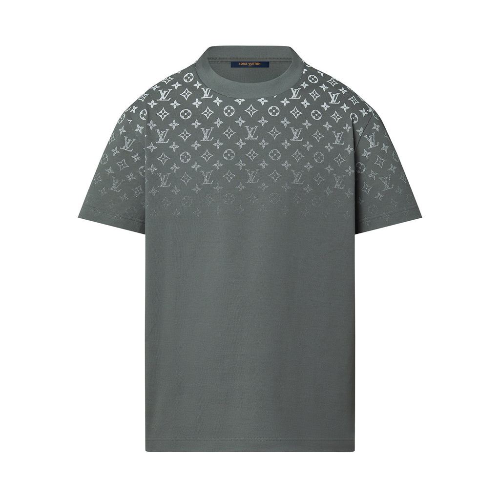 Louis Vuitton Men's Summer Gradient Cotton Round Neck Short Sleeve T-Shirt #97231