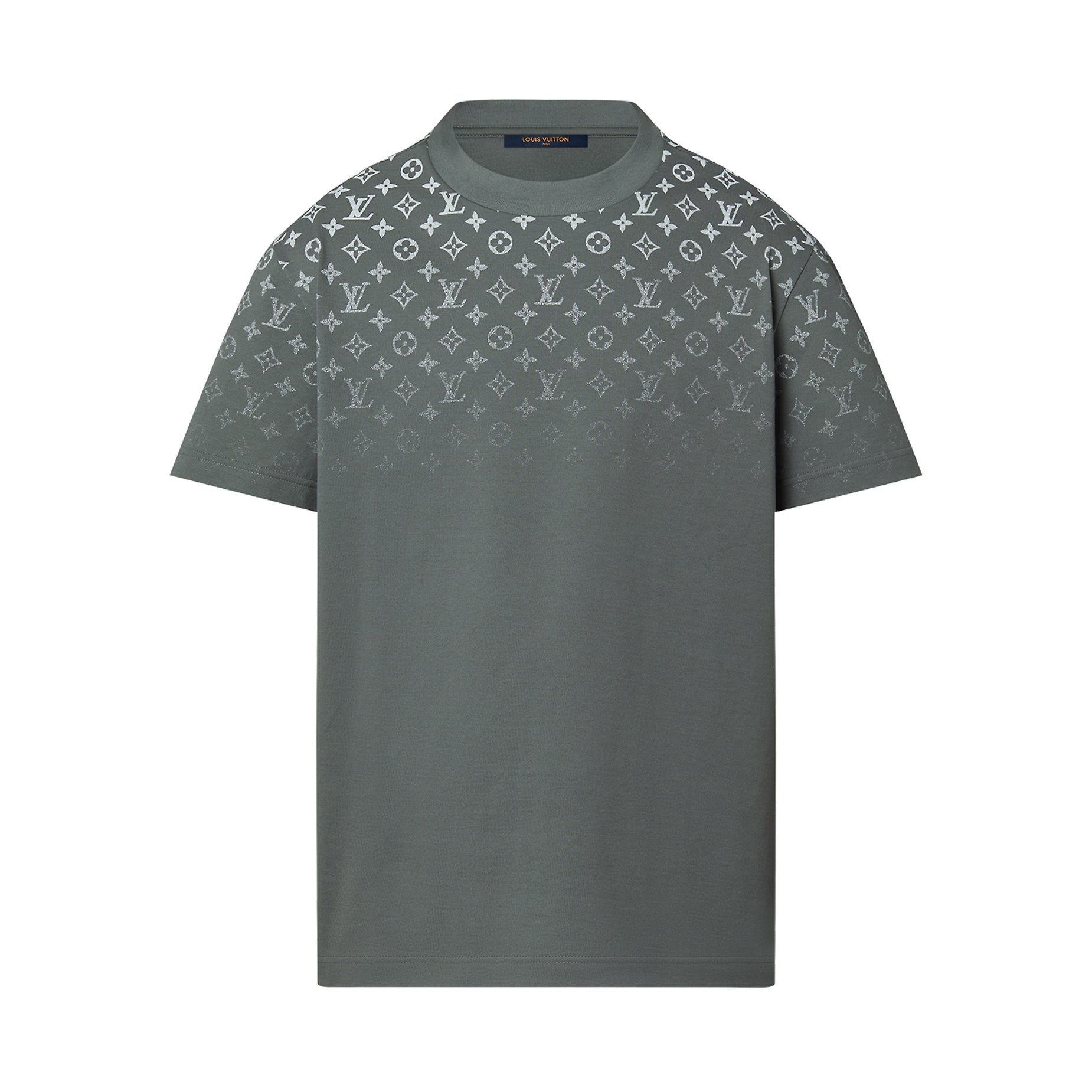 Louis Vuitton Men's Summer Gradient Cotton Round Neck Short Sleeve T-Shirt #97231
