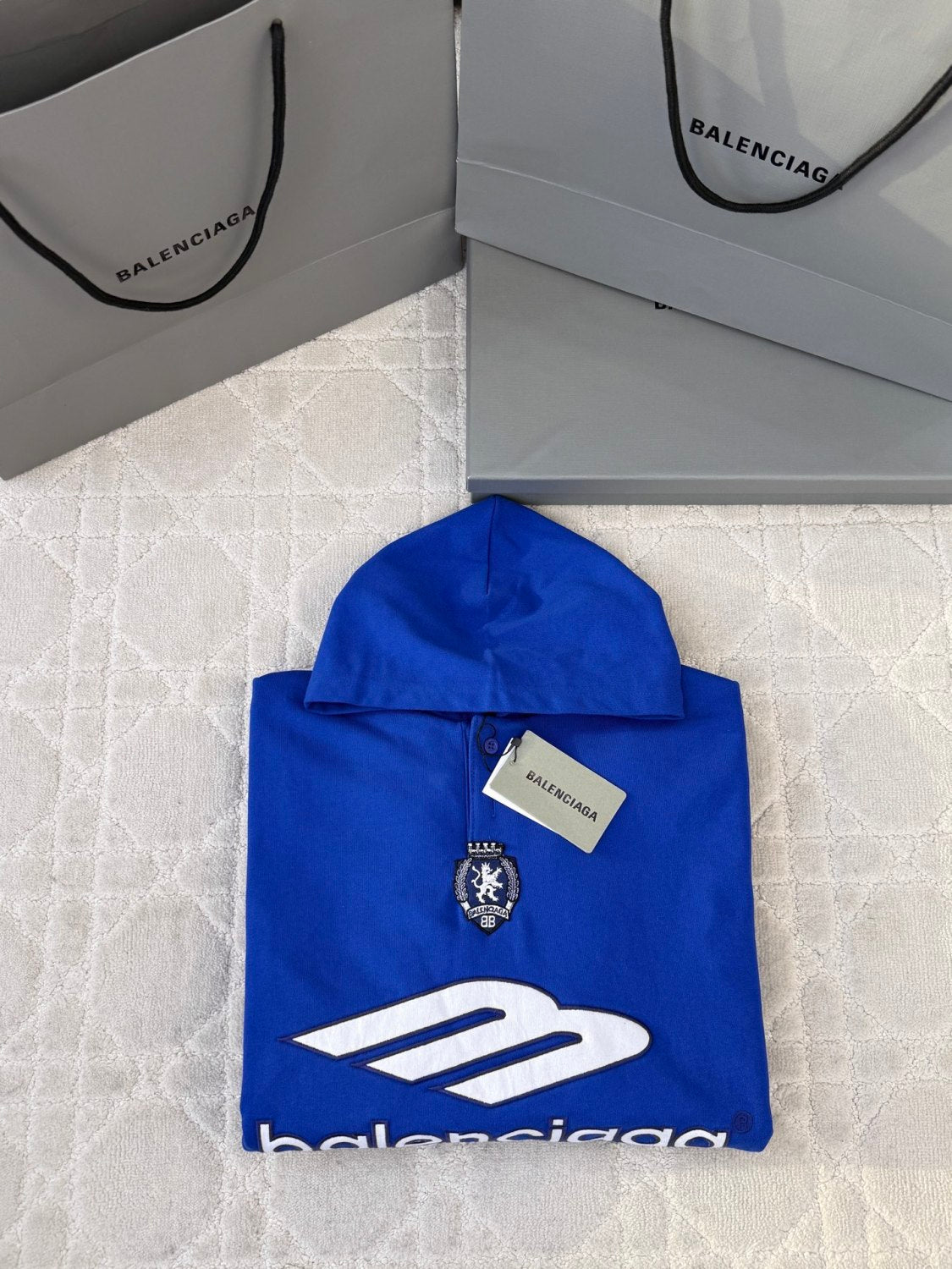 Balenciaga 3b Football Polo Hoodie #377629