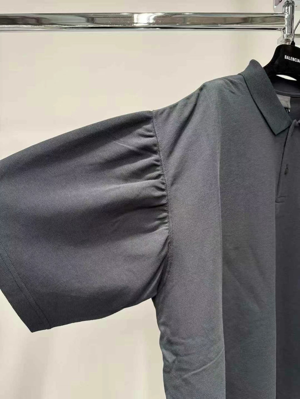 BALENCIAGA Men's Political Campaign Short Sleeve Regular Polo #335437