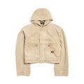 Balenciaga Men's Cropped Hooded Workwear Jacket #375601