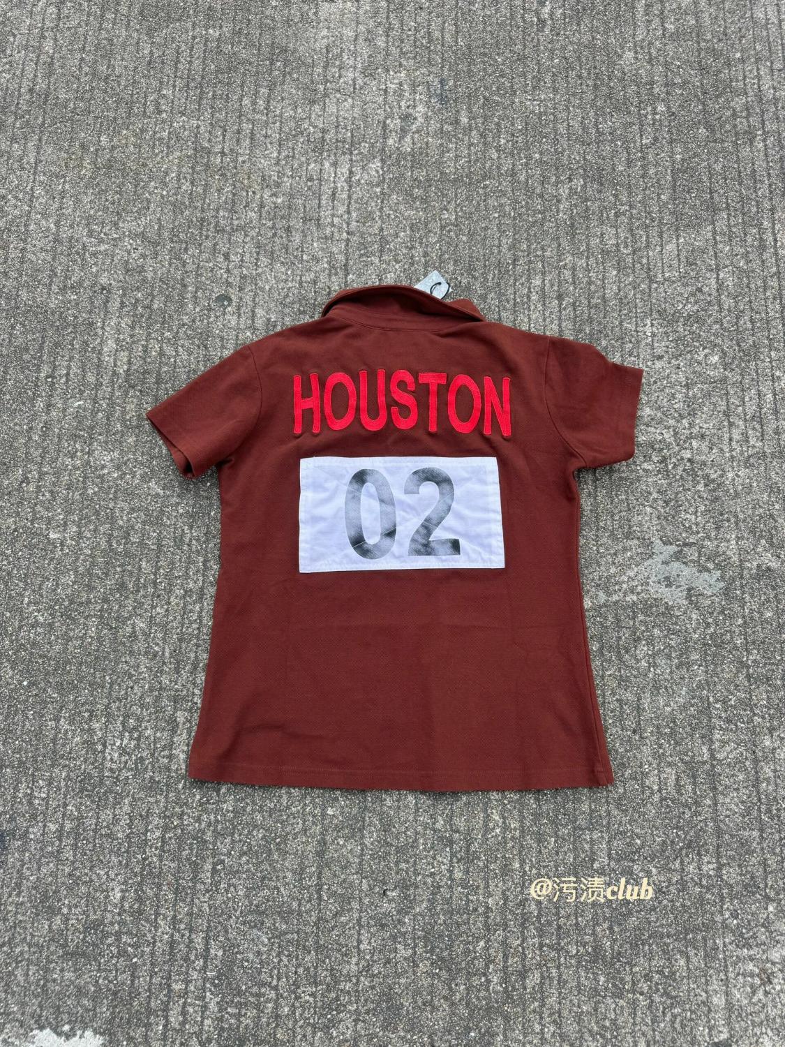 Mowalola Men's Summer Solid Color Casual Collared Short Sleeve Letter Print Short Sleeve Polo Shirt T-shirt #78172