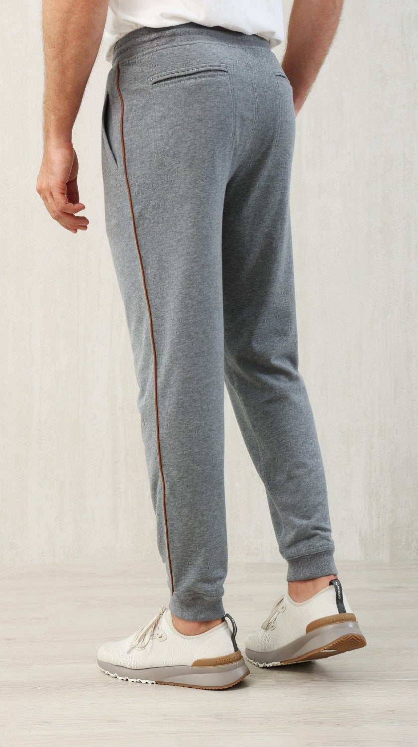 Brunello Cucinelli Men's Lace-up Sweatpants Four Seasons Solid Color Cotton Casual Drawstring Trousers Pants Ngvp #1767