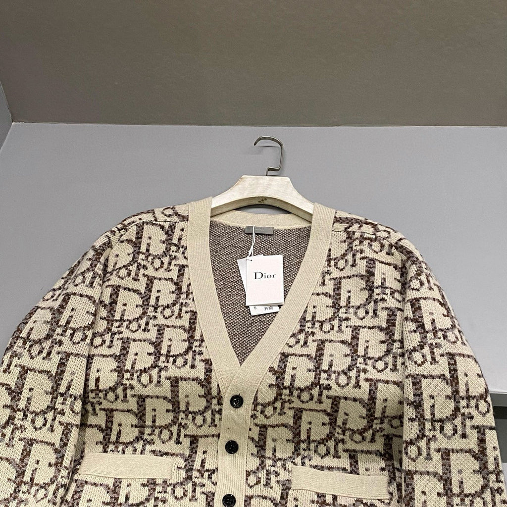 Gucci Men's Autumn And Winter Jacquard Knit Long Sleeved Cardigan Jumper Jacket #97416