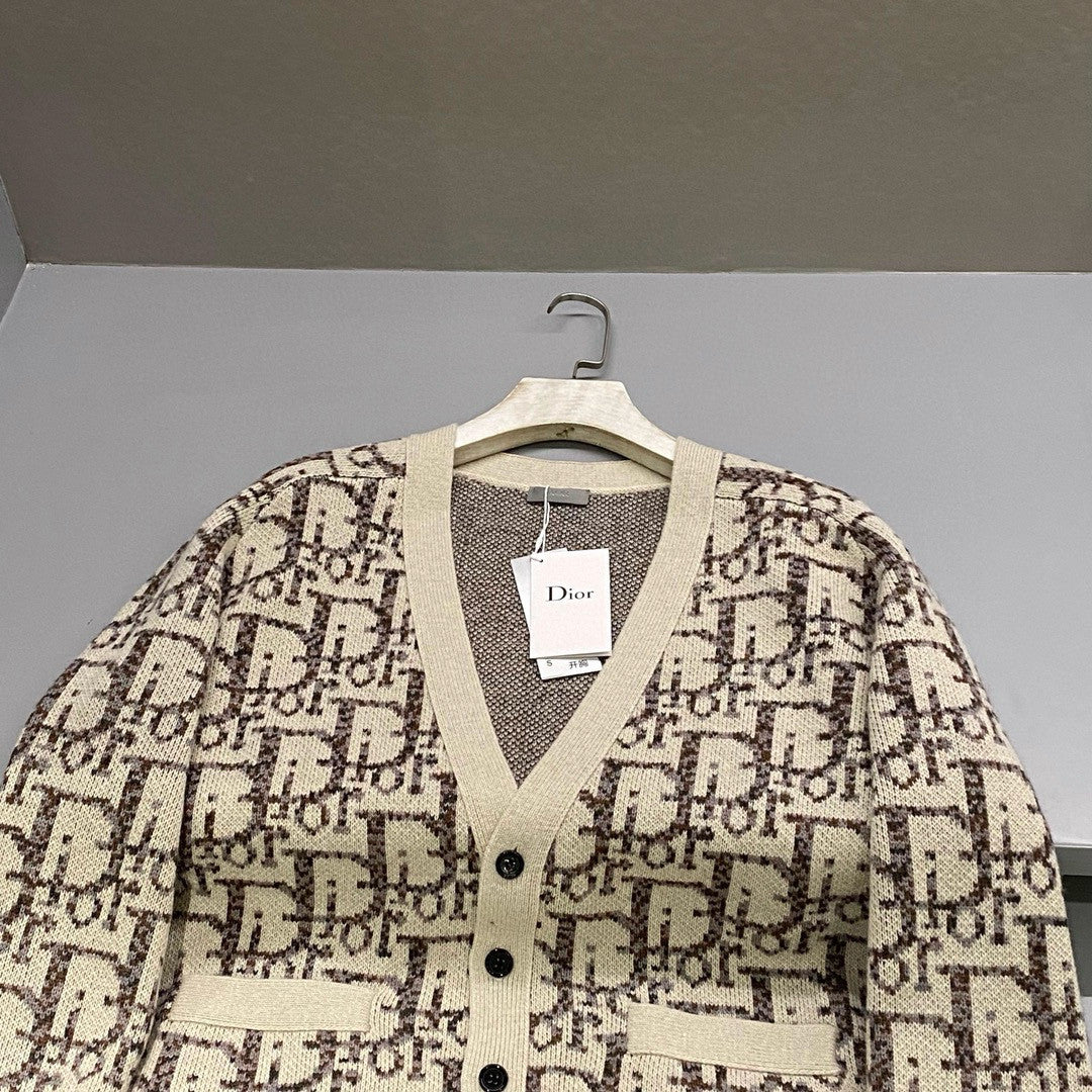 Gucci Men's Autumn And Winter Jacquard Knit Long Sleeved Cardigan Jumper Jacket #97416