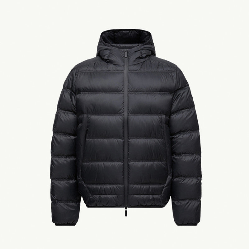 Moncler Men's & Women's Gardy Hooded Short Puffer Down Jacket Fall/Winter Solid Color Zipper-Front Slim Fit Down Jacket #81531