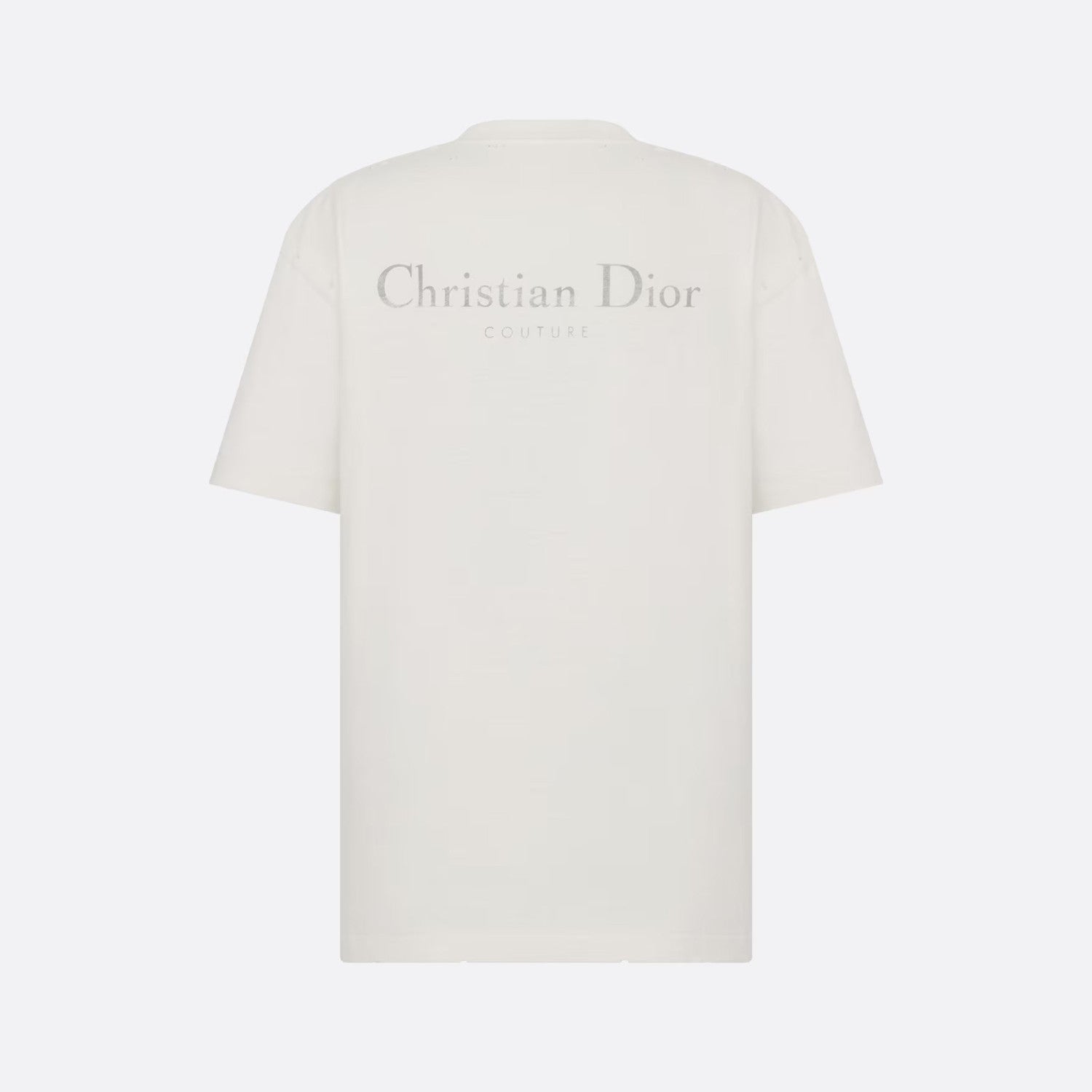 Dior Couture Relaxed-Fit T-Shirt Torn Short Sleeve Solid Colour #96329