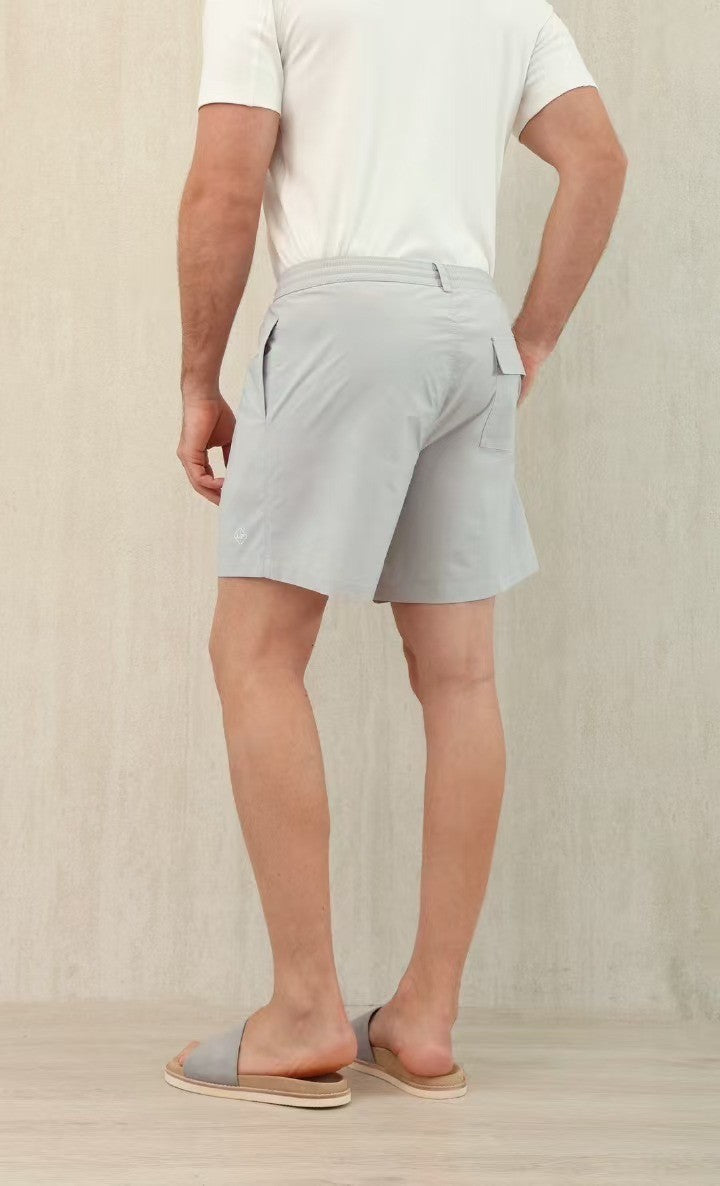 Loro Piana Men's Summer Letter Solid Color Mid Waist Tie Straight Bay Swim Shorts Ngvp #9959