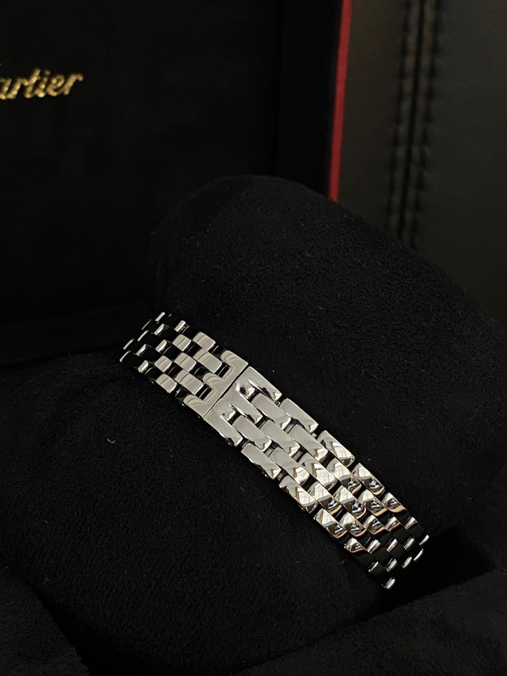 Cartier Cheetah Collection Silver Fashion Small Square Watch #96317
