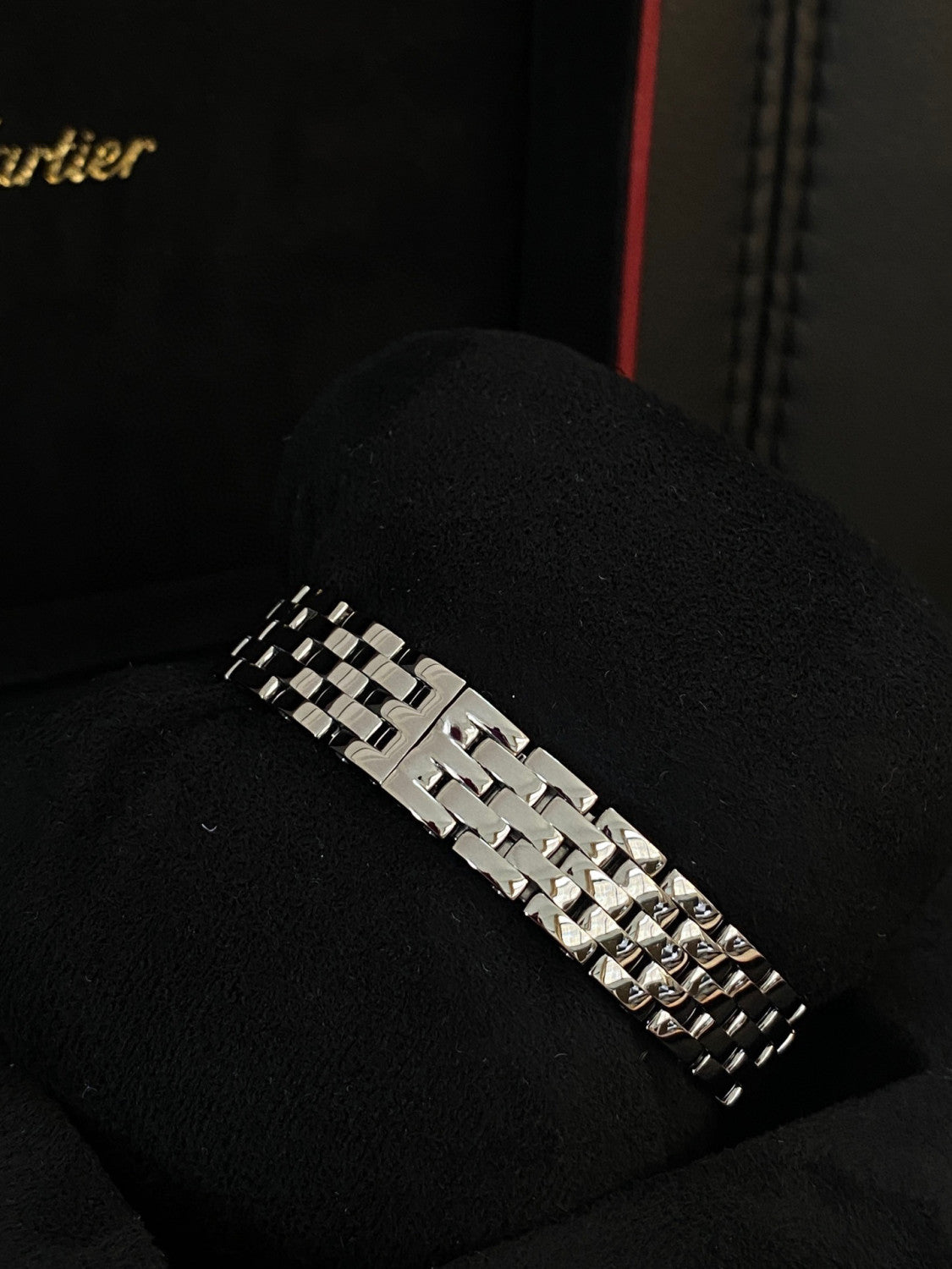 Cartier Cheetah Collection Silver Fashion Small Square Watch #96317