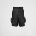 Prada Men's Spring Summer Super Cool Pocket Shorts Thin Black High Street Casual Comfortable Shorts #99289